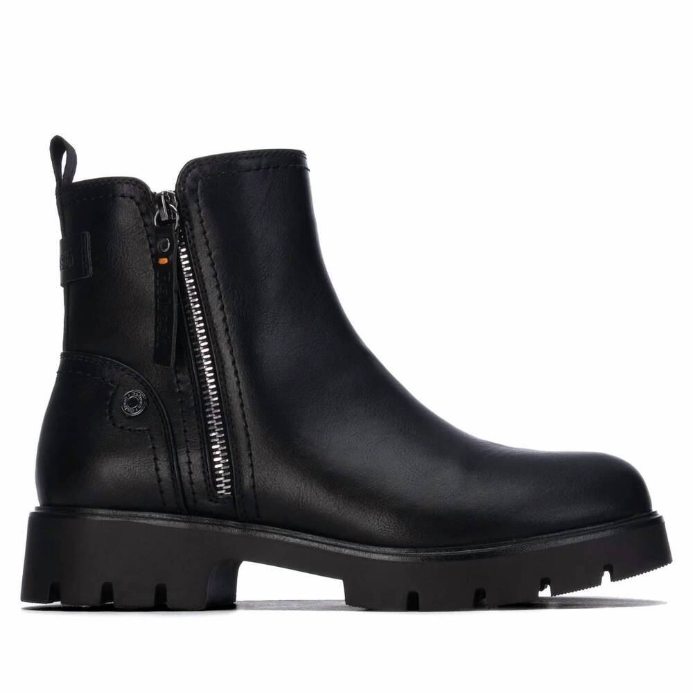 NEW REFRESH women's casual ankle booties in black